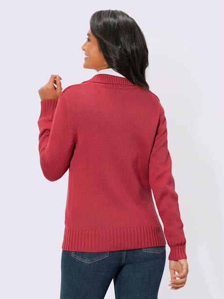 Veste en tricot avec coton
