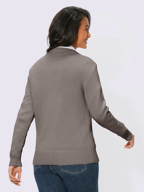 Veste en tricot avec coton