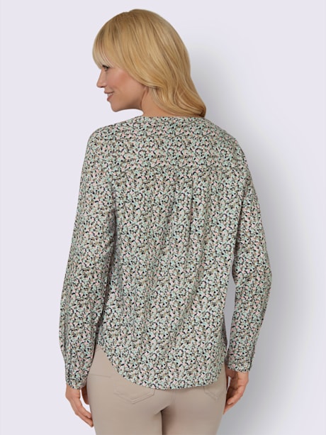 Chemisier à manches longues pure viscose