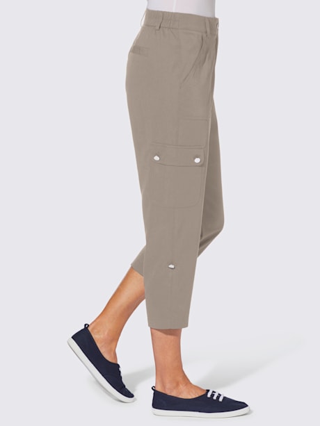 Pantalon 3/4 revers des jambes fixe