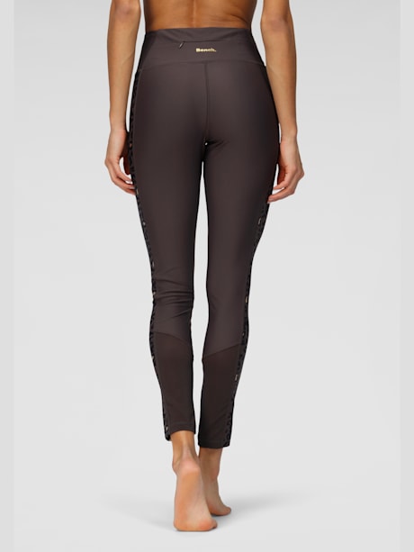 Legging performance, empiècement léopard