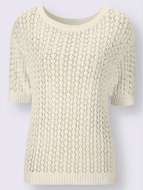 Pull motif ajouré léger
