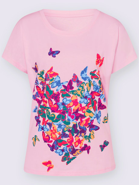 T-shirt à manches courtes mancherons tendance