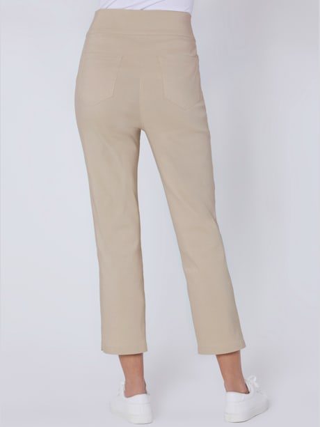 Pantalon 7/8 lyocell large ceinture élastique