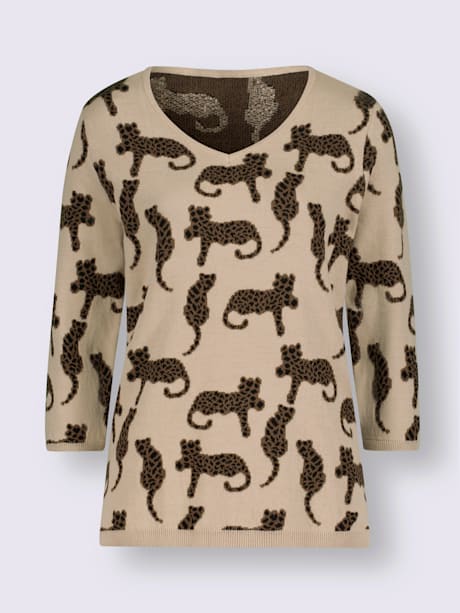 Pull à manches 3/4 mélange de cotons agréable