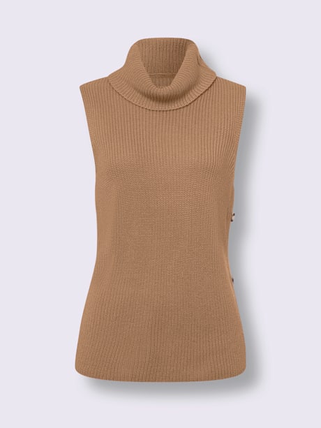 Débardeur en tricot col corolle