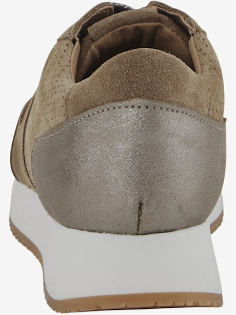 Baskets cuir nappa et velours vachette