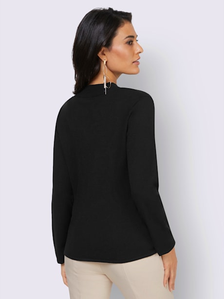 Pull à manches longues avec viscose