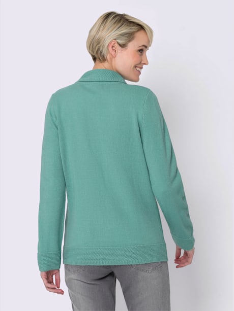 Veste en tricot superbe motif tricoté