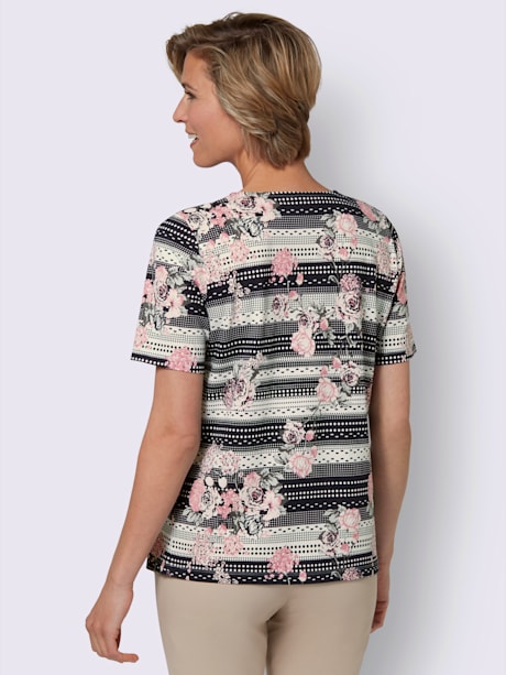 T-shirt à manches courtes imprimé floral