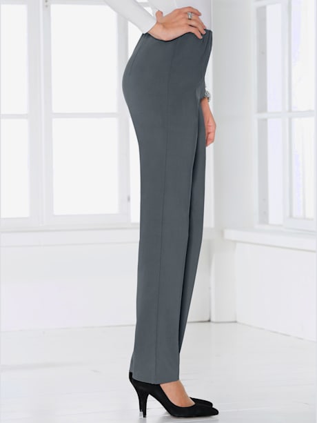 Pantalon extensible habillé avec ceinture élastique