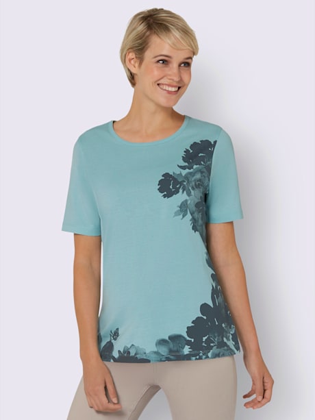 T-shirt à manches courtes imprimé floral