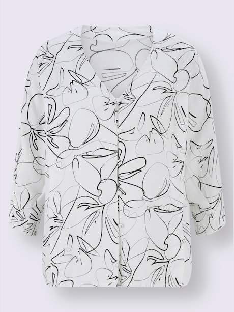 Chemisier en crêpe 45% viscose