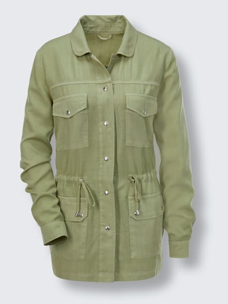 Blazer chemisier en lyocell pur lyocell