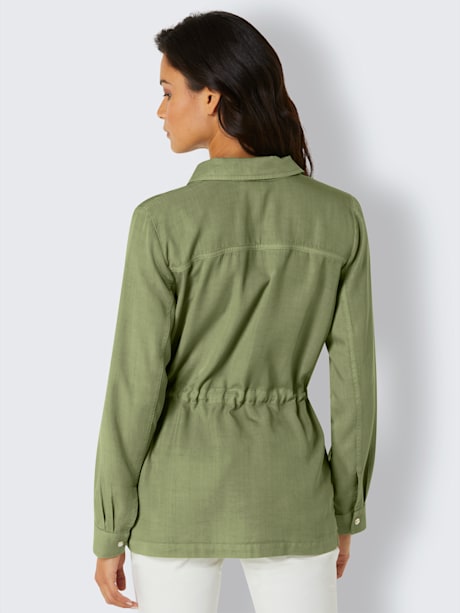 Blazer chemisier en lyocell pur lyocell