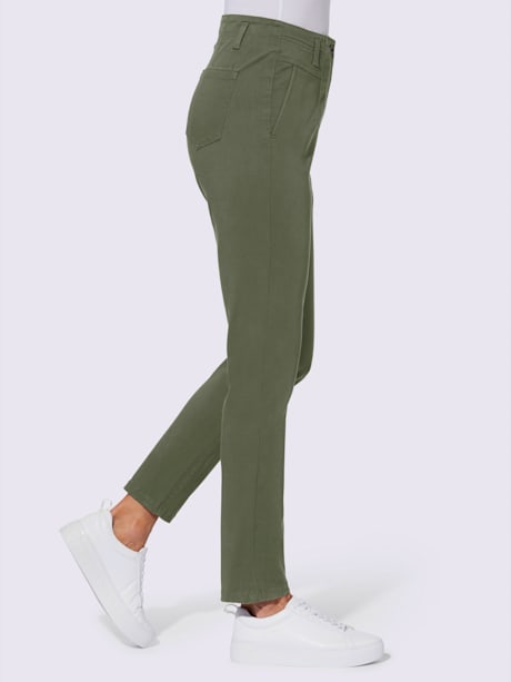 Pantalon extensible pinces modelantes