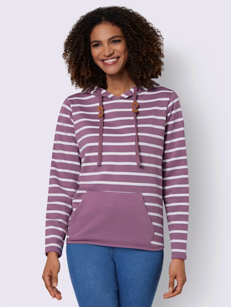 Sweat à capuche pur coton