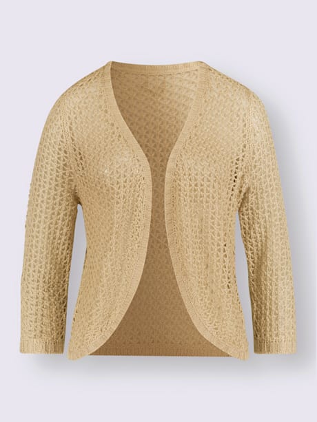 Boléro en tricot motif ajouré léger