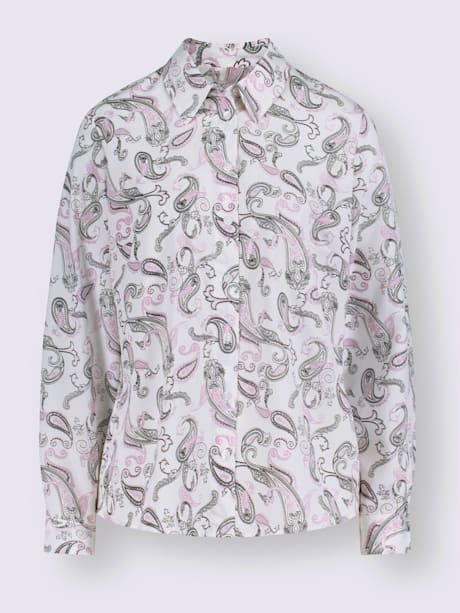 Chemisier classique élégant imprimé paisley