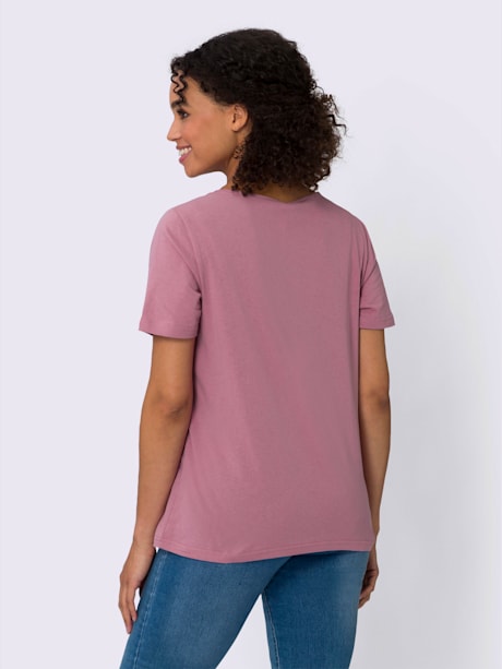 T-shirt en coton avec imprimé ancre