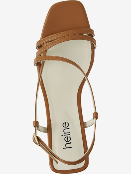 Sandales cuir nappa chèvre doux