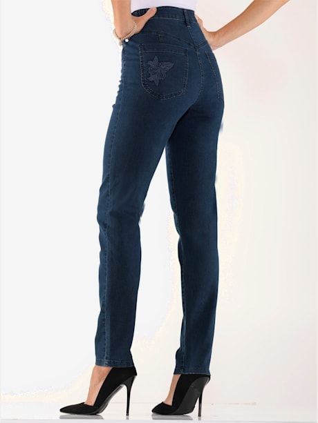 Jean ceinture élastique latérale