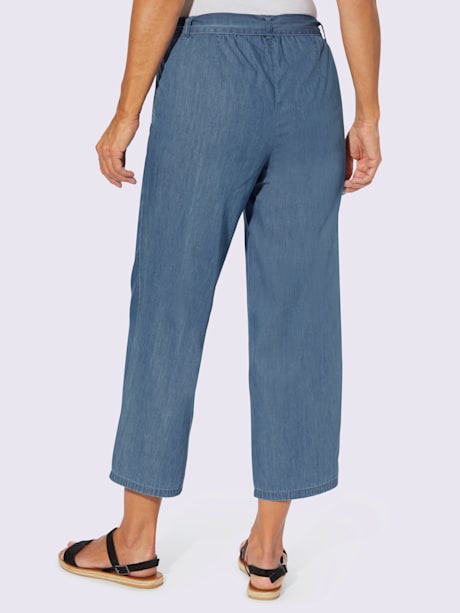 Jupe-culotte en jean ceinture amovible