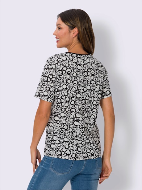 T-shirt à encolure ronde motif imprimé
