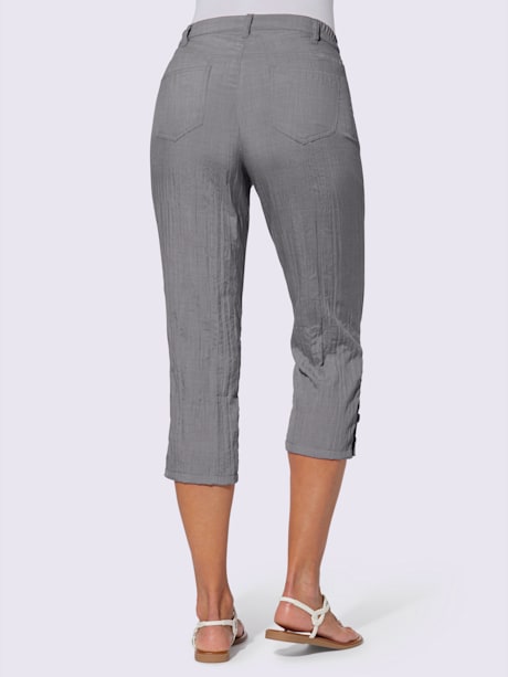 Pantalon 3/4 légère qualité estivale froissée