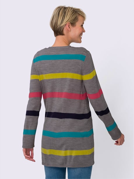 Veste longue en tricot coupe longue affinante