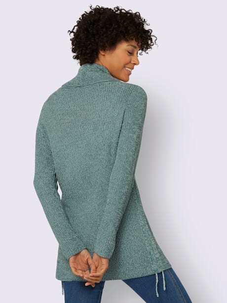 Pull tricot chiné