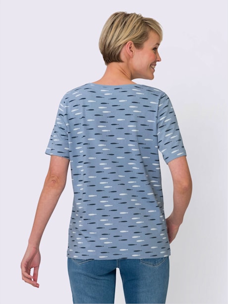 T-shirt à encolure ronde différents motifs