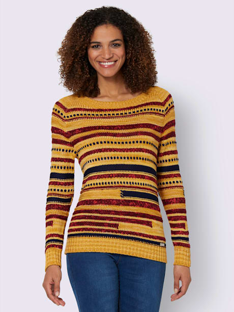 Pull féminin couleurs chaudes