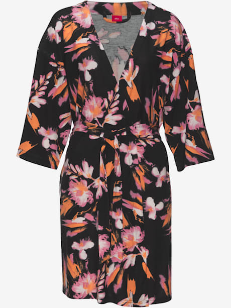 Kimono à motif tropical