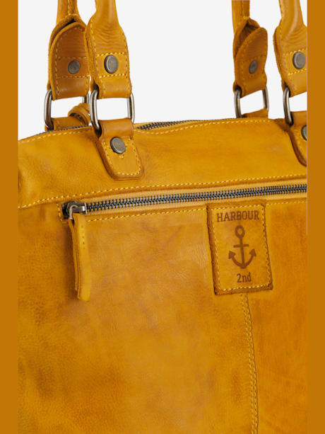 Cabas en cuir délavé