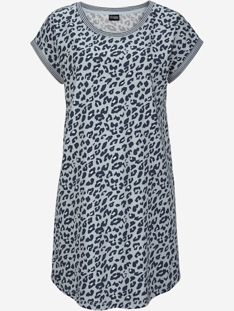 Chemise de nuit tendance au motif léopard