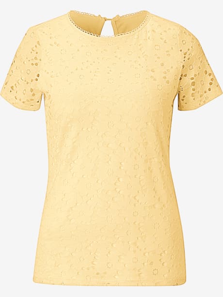 Shirt empiècement en dentelle