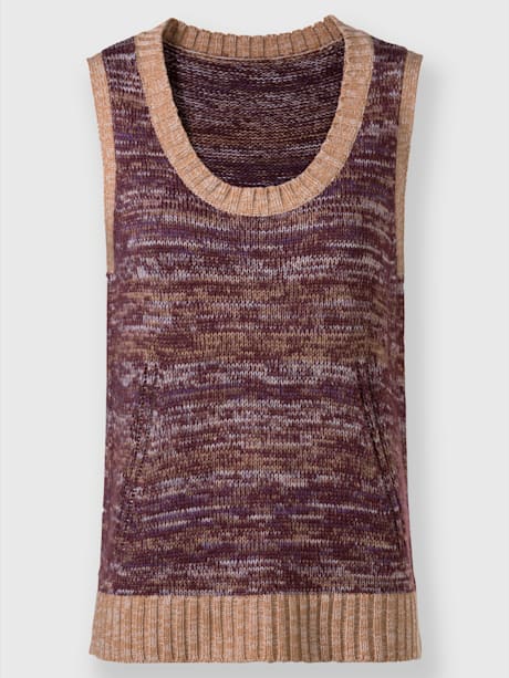 Débardeur en tricot entretien facile