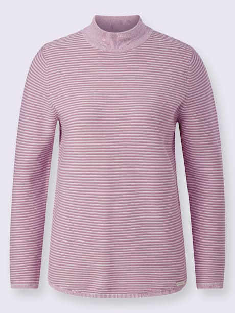 Pull à col montant mailles à l'envers tendance