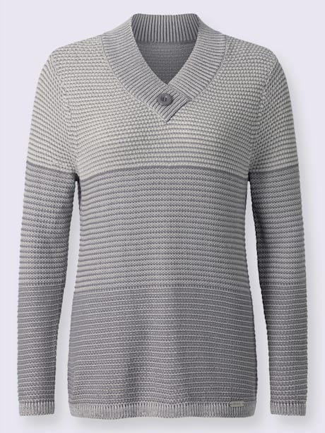 Pull à encolure en v 50% coton