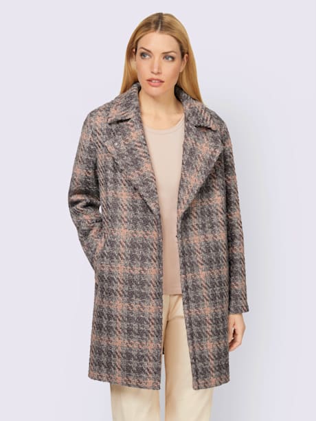 Manteau motif structuré tendance