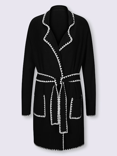 Manteau en tricot 80% viscose
