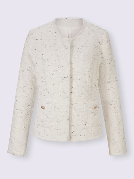 Blazer bouclé multicolore