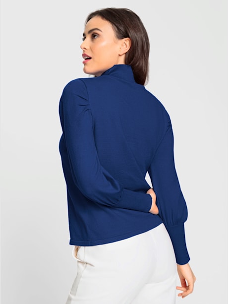 Pull col montant 50% viscose