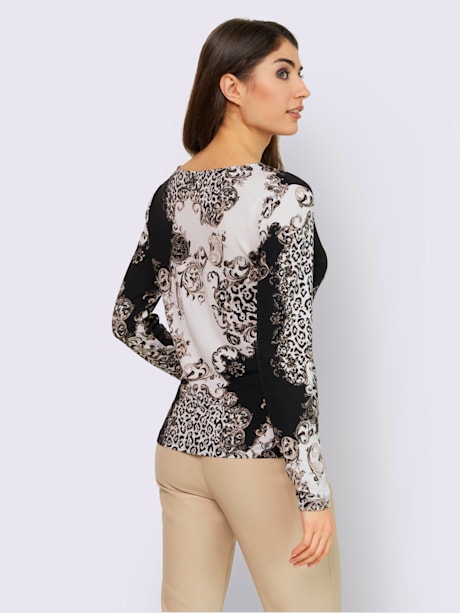 T-shirt imprimé imitation léopard tendance