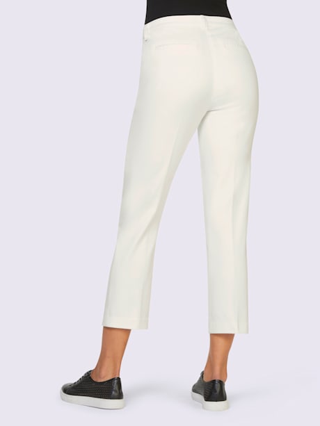 Pantalon 7/8 qualité finement structurée
