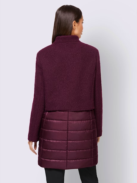 Manteau qualité bouclée