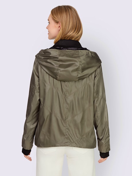 Veste d'extérieur finitions soignées, doublure contrastée