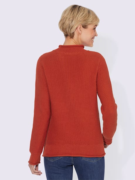 Pull à col roulé 50% coton