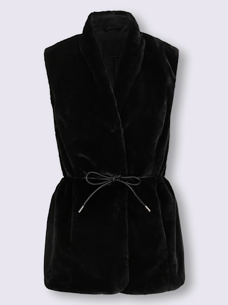 Gilet imitation fourrure ultra-doux et chaud